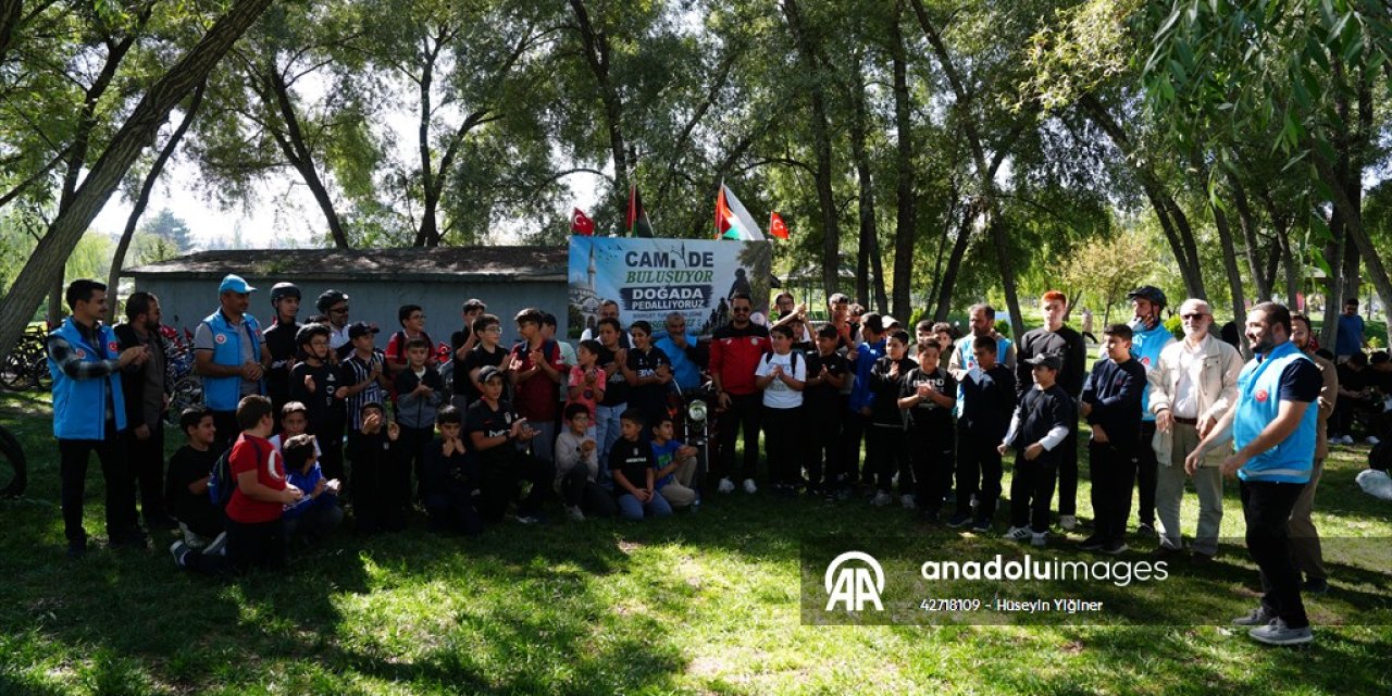 Çubuk'ta "Camide Buluşuyoruz, Doğaya Pedallıyoruz" etkinliği