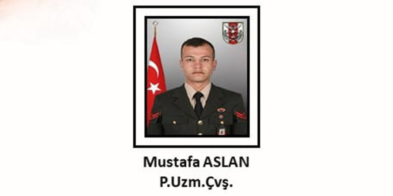 Pençe-Kilit bölgesinden bir askerimiz şehit oldu