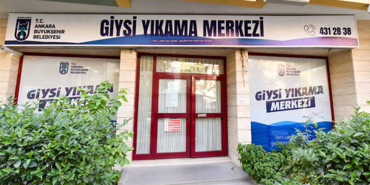 Ankara’da öğrencilere ücretsiz giysi yıkama desteği veriliyor