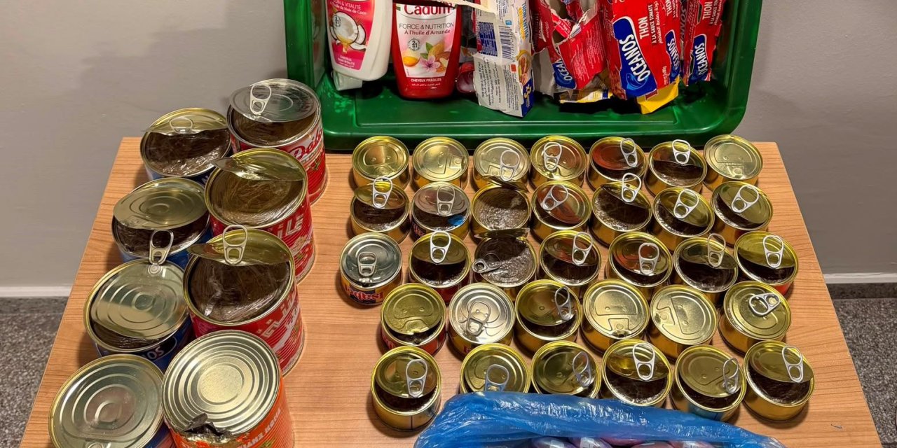 Sabiha Gökçen’de salça ve konserve kutularına gizlenen uyuşturucu ele geçirildi