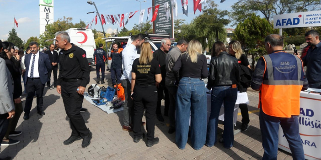 Batıkent’te afet seferberliği: Vatandaşlara bilgi verildi