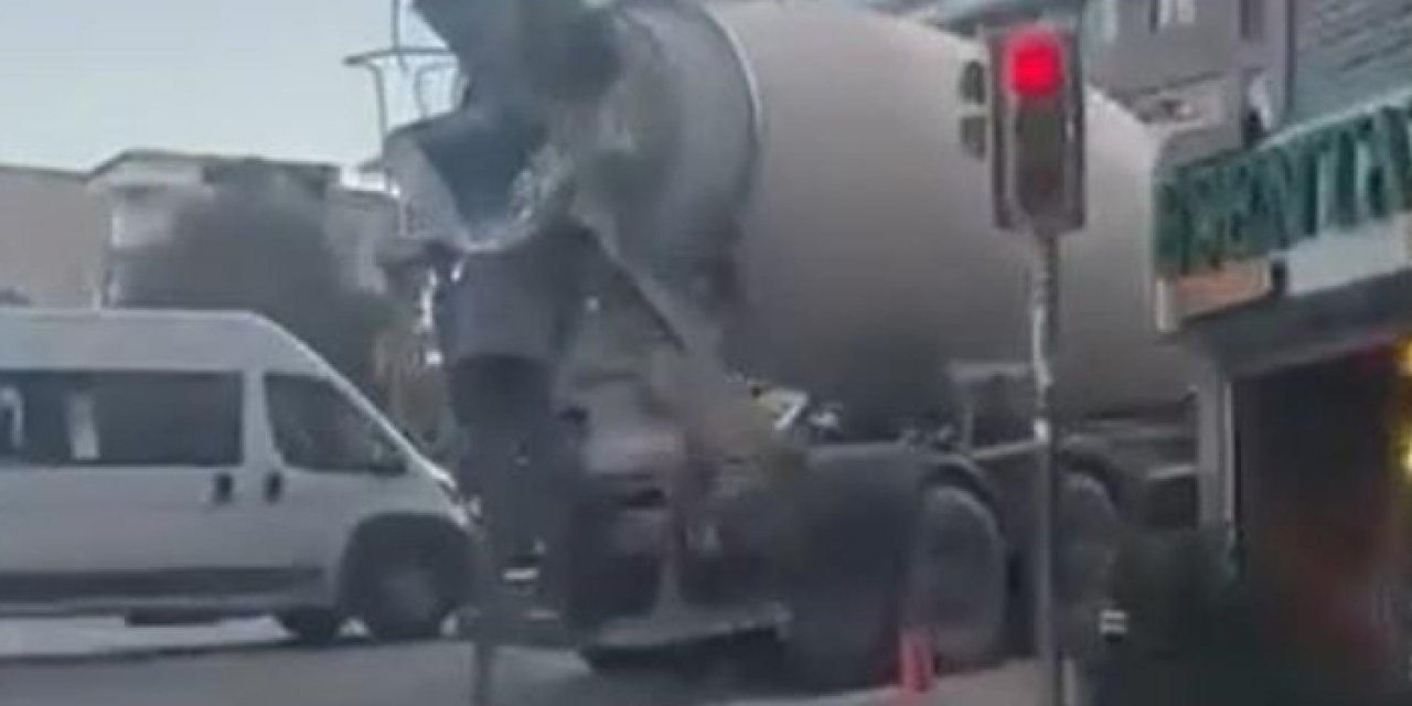 Yola harç döken beton mikserine dev ceza kesildi
