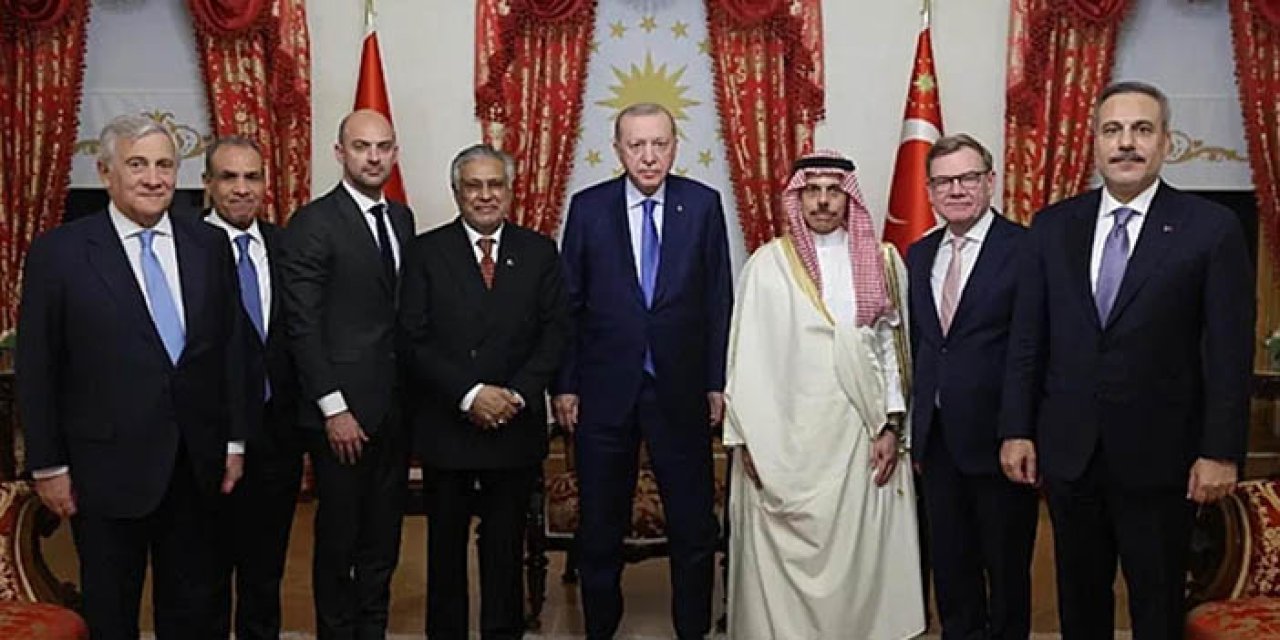 Cumhurbaşkanı Erdoğan, 7 ülkenin dışişleri bakanını kabul etti