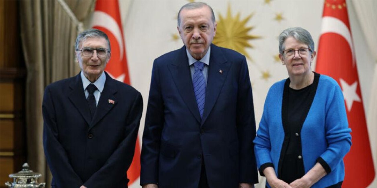 Erdoğan Aziz Sancar ve eşini kabul etti
