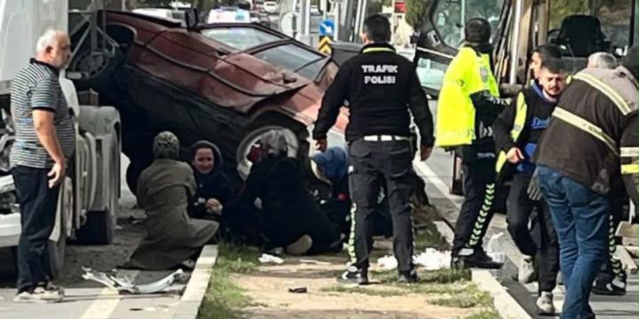Polatlı’da iki aracın karıştığı kazada 5 kişi yaralandı