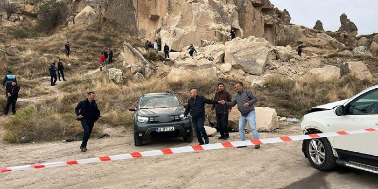 Kapadokya’da facia: Peribacası çöktü, can kayıpları var