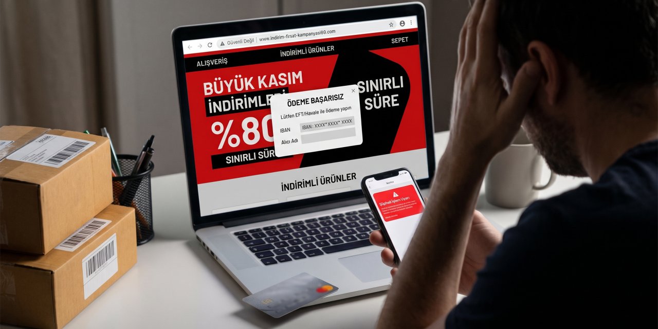 Kasım indirimleri öncesi siber güvenlik uzmanından sahte site uyarısı: Sanal kart tercih edin