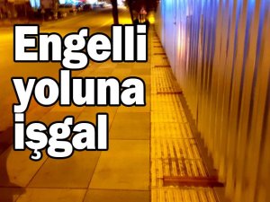 Engelli yoluna işgal