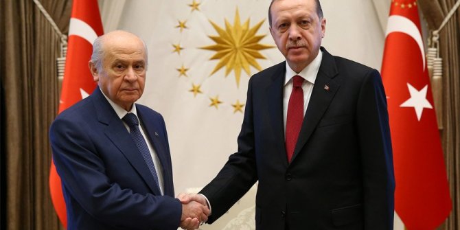 Erdoğan, Bahçeli'yi kabul etti