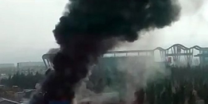 Ankara'da konteynerda korkutan yangın