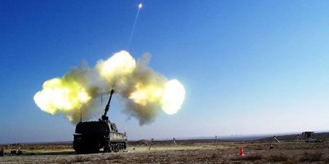 TSK'dan Afrin'e topçu atışı