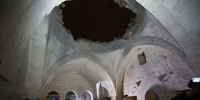 Camiye roketli saldırı