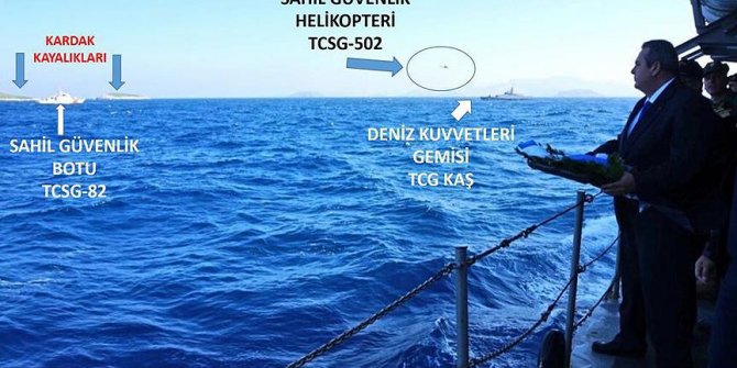 Yunan Bakan  Kardak'a yaklaştırılmadı