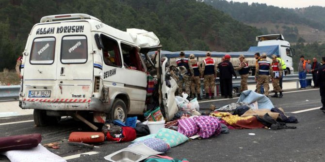 Kahramanmaraş'ta feci kaza: 8 ölü