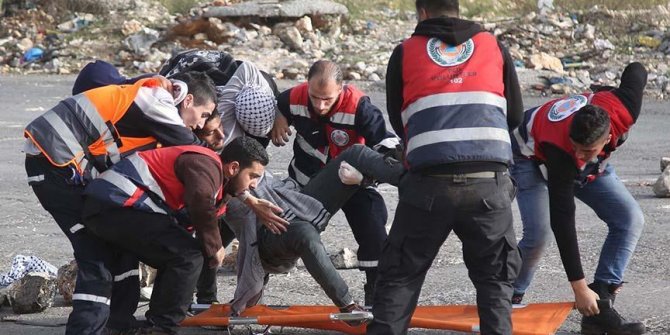 Filistinli yaralı sayısı 67'ye yükseldi