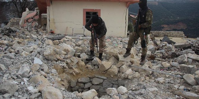 Afrin'de teröristlere ait yeni tüneller ortaya çıkarıldı