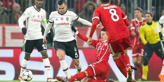 Beşiktaş Bayern Münih'e farklı yenildi