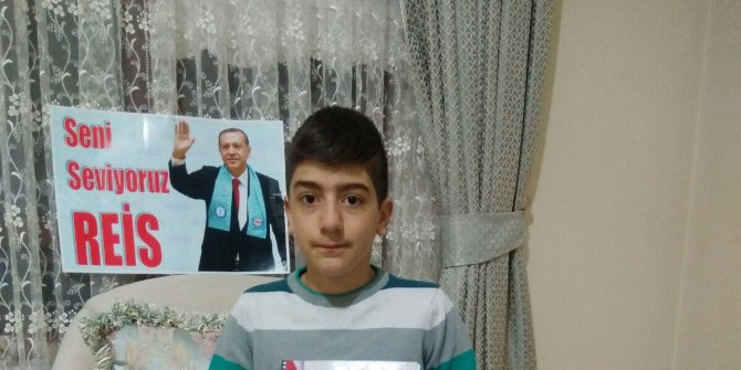 Mamaklı Emirhan’dan Cumhurbaşkanına hediye