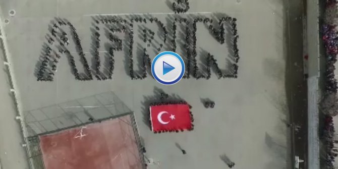 Elmadağlı öğrencilerin Afrin klibi