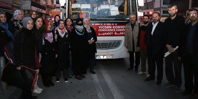 Vicdan Konvoyu'na İzmirli kadınlardan destek