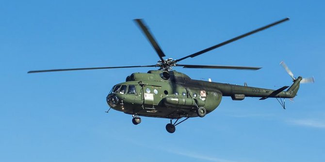 Rusya'da helikopter düştü