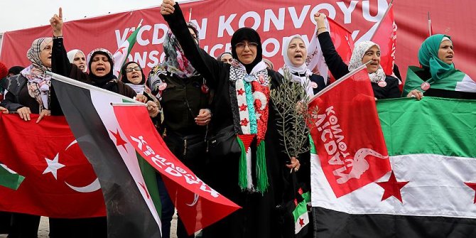 'Vicdan Konvoyu' Hatay'a ulaştı