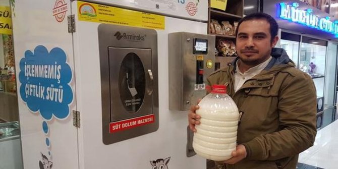 Başkent'te 10 süt otomatı daha