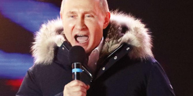 Putin yüzde 76 ile yeniden seçildi