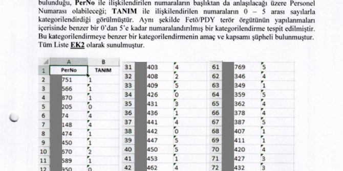FETÖ'nün Türk Silahlı Kuvvetlerini fişleme belgesi albaydan çıktı