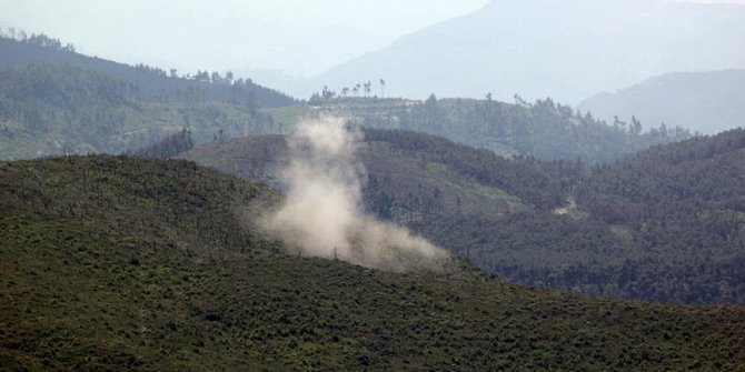 Hatay'ın Yayladağı ilçesine Suriye'den atılan füze düştü