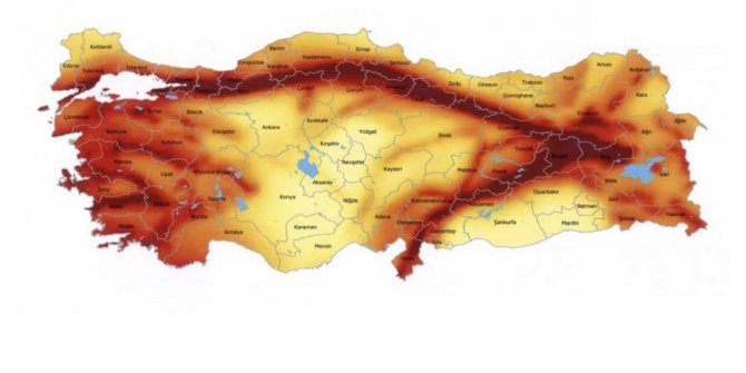 Türkiye'nin tehlike haritası