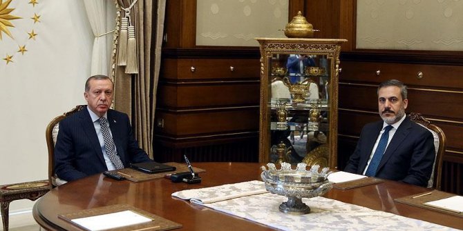 Erdoğan, MİT Müsteşarı Fidan'ı kabul etti