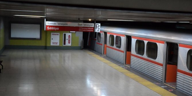 Ankara'da metro kazası