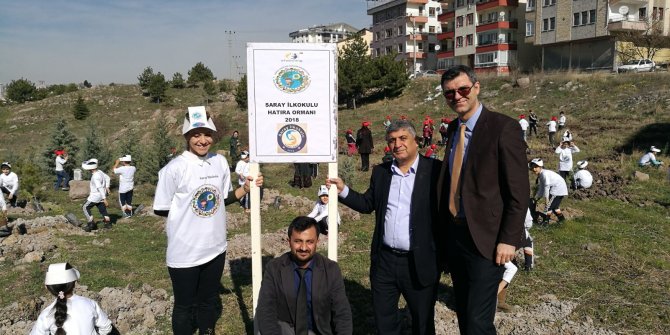 Pursaklar'da minikler kendi ormanını kurdu