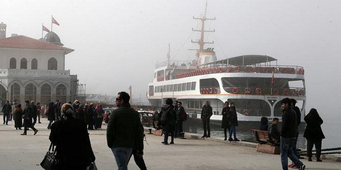 İstanbul'da bazı vapur seferleri iptal edildi