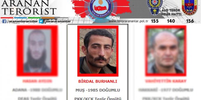 Kırmızı listedeki terörist etkisiz hale getirildi