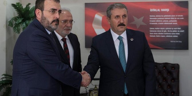 AK Parti Sözcüsü Ünal ile Destici görüştü