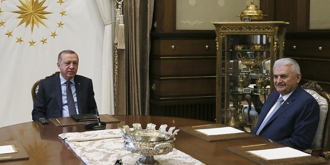 Cumhurbaşkanı Erdoğan, Başbakan Yıldırım'ı kabul etti