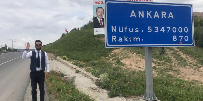 ‘Hazırım’ dedi 500 km yürüdü