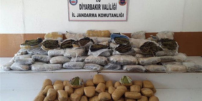 Diyarbakır'da terör ve uyuşturucu operasyonu