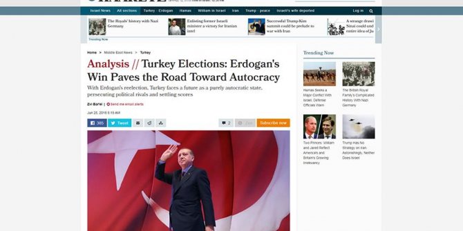 İsrail basını Erdoğan'ın seçim başarısını hazmedemedi