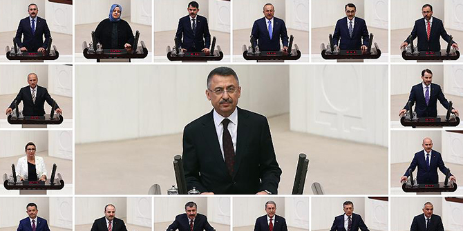 Cumhurbaşkanı yardımcısı ve yeni bakanlar yemin etti