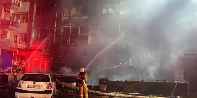 İzmir'de kız öğrenci yurdunda yangın