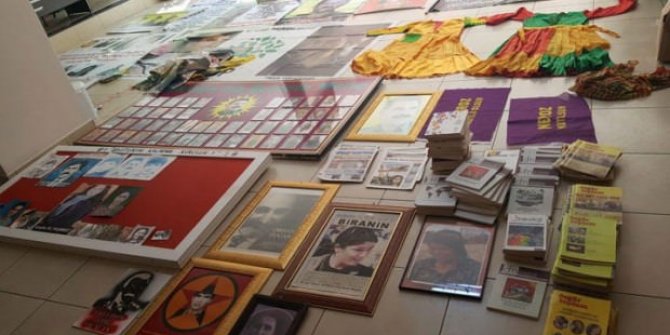 HDP İlçe Başkanlığına operasyon düzenledi