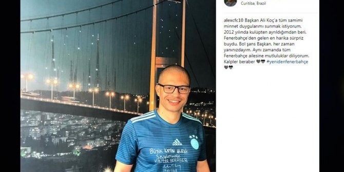 Ali Koç'tan Fenerbahçe'nin unutulmaz efsanesi Alex'e hediye!