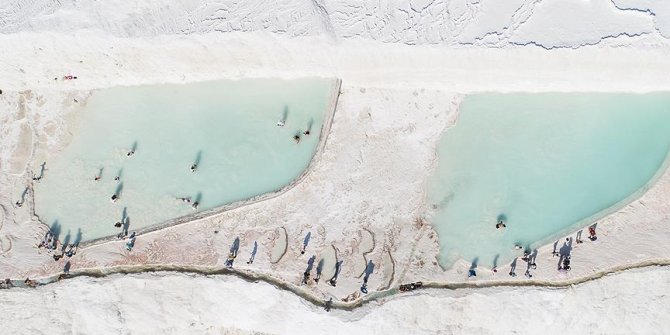 Pamukkale'de turist sayısı yüzde 46 arttı