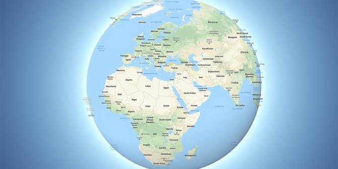 Google Dünya'yı artık küre olarak gösteriyor