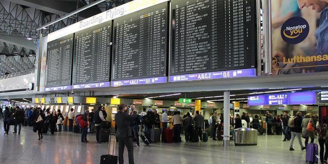 Frankfurt havalimanında kısmi tahliye