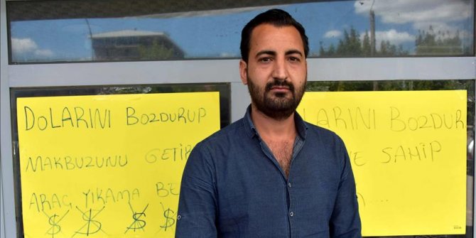 Muş'ta dolar bozdurana araç yıkama bedava