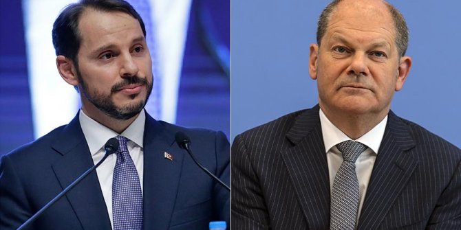 Bakan Albayrak Almanya Finans Bakanı ile görüştü